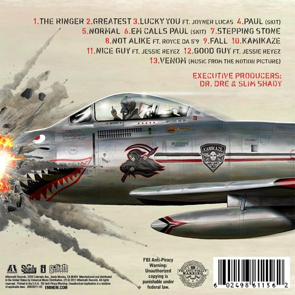 Kamikaze back cover