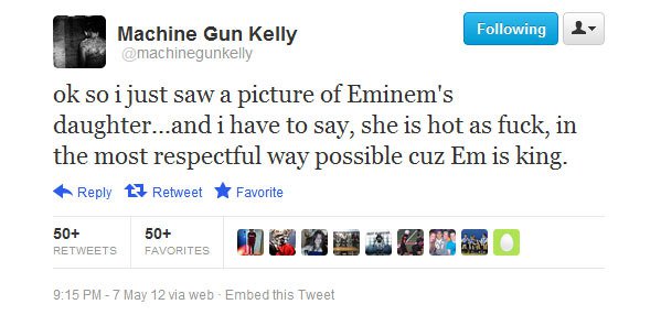 The MGK Hailie Tweet