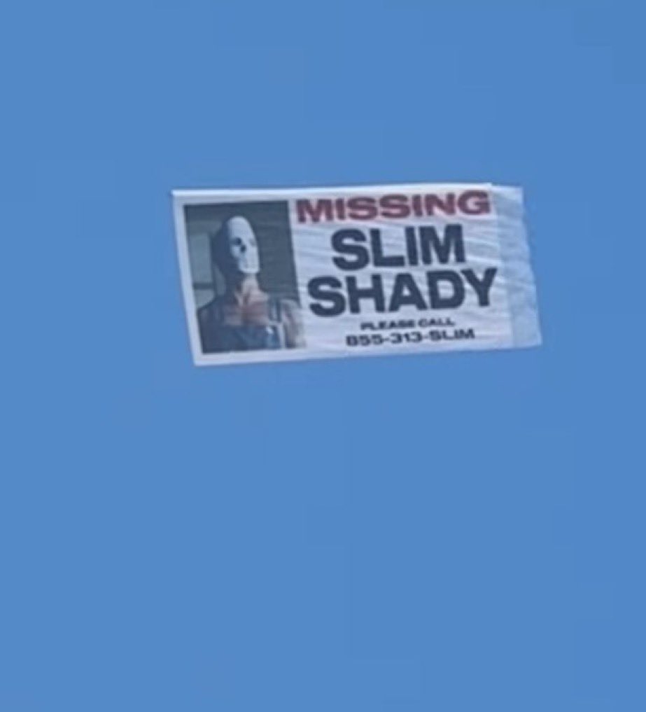 Plane Banner - The Death Of Slim Shady