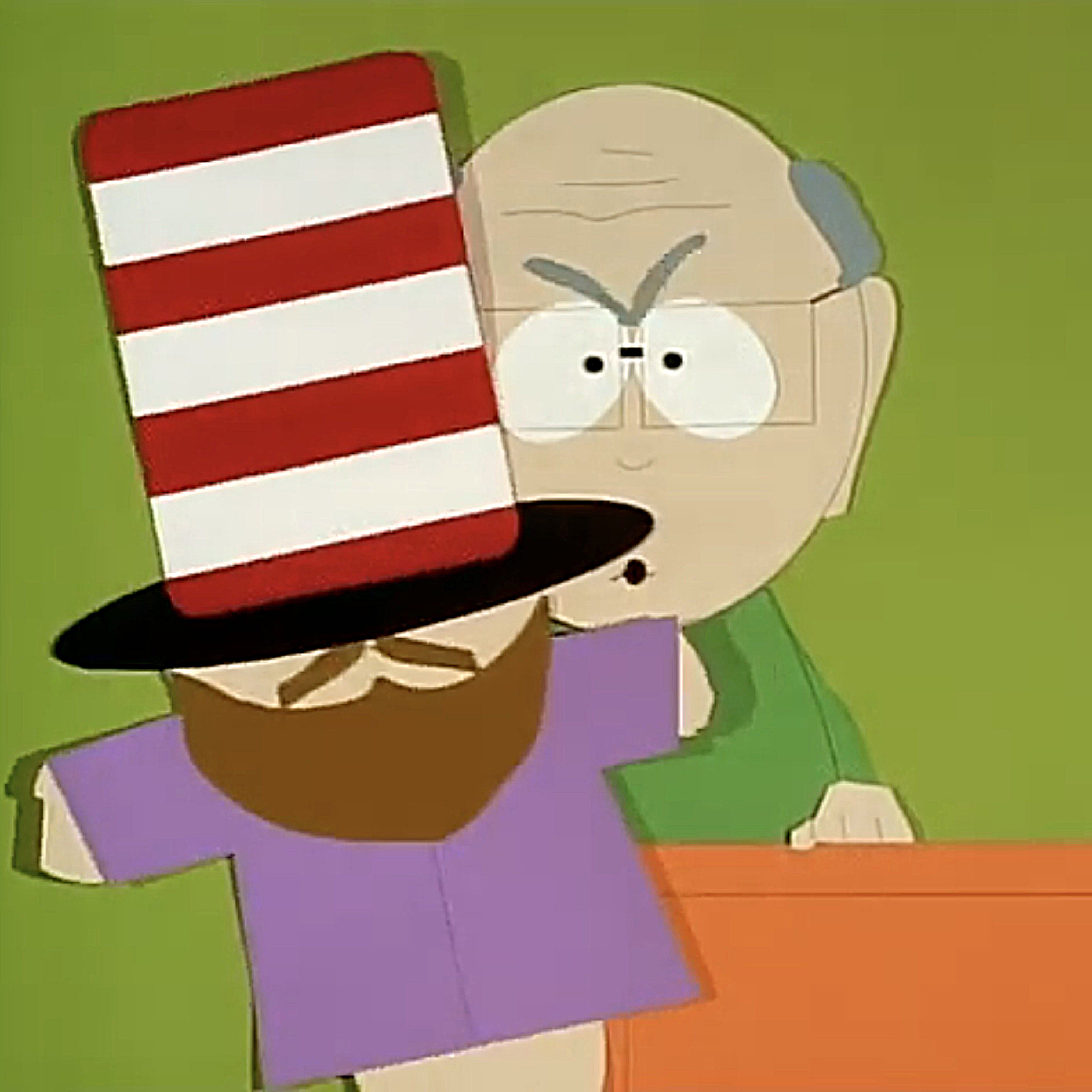 Scene from South Park episode Cartman Gets An Anal Probe